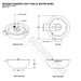 Sedona Concrete Fire & Water Bowl - 360° Spill Specs