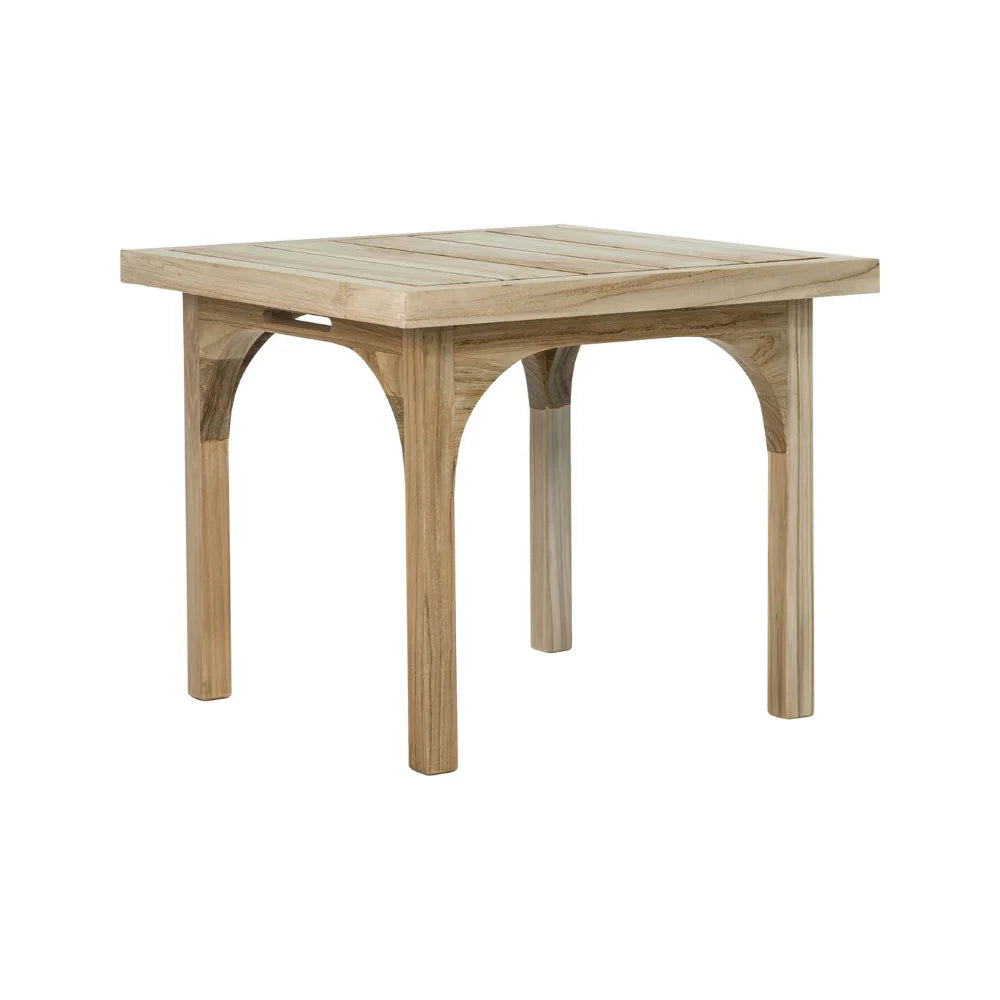 Wooden outdoor table.