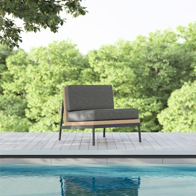 Terra Outdoor Club Chair solo image beside the pool