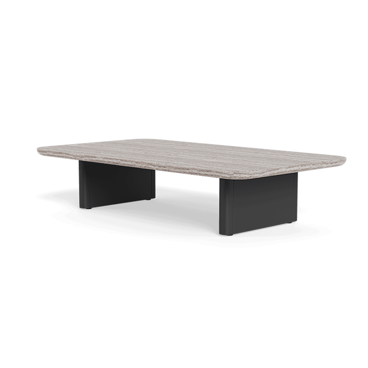 Victoria Coffee Table - Aluminum Asteroid Frame