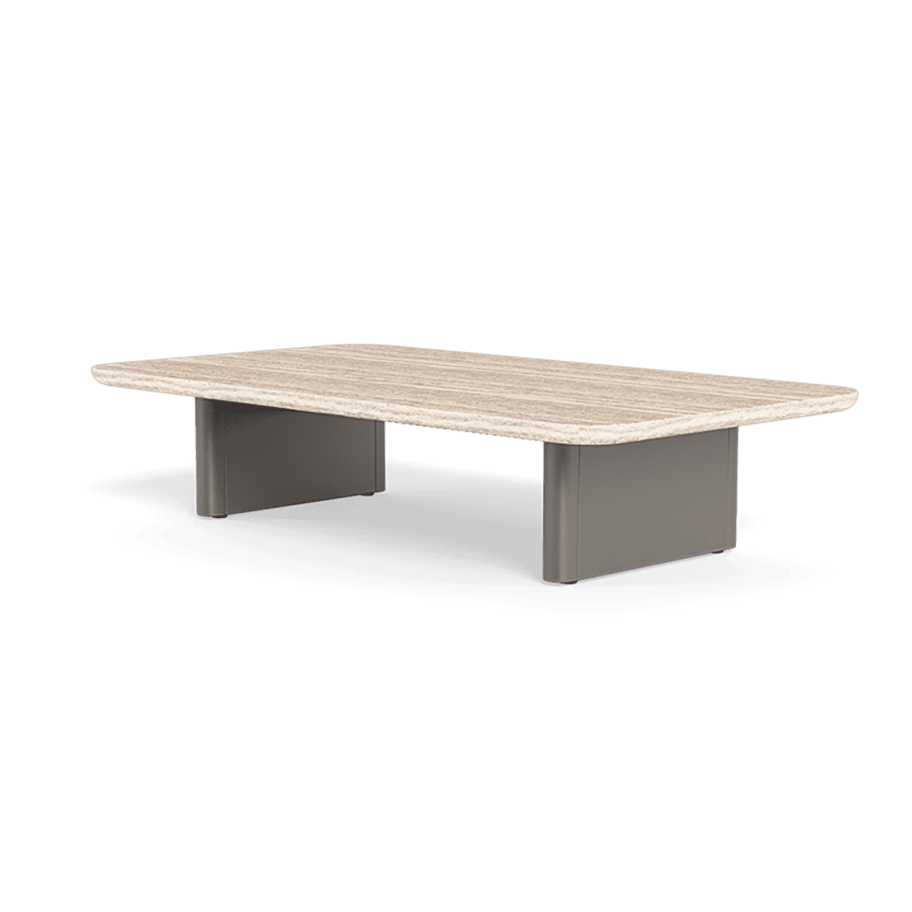 Victoria Coffee Table - Aluminum Taupe Frame