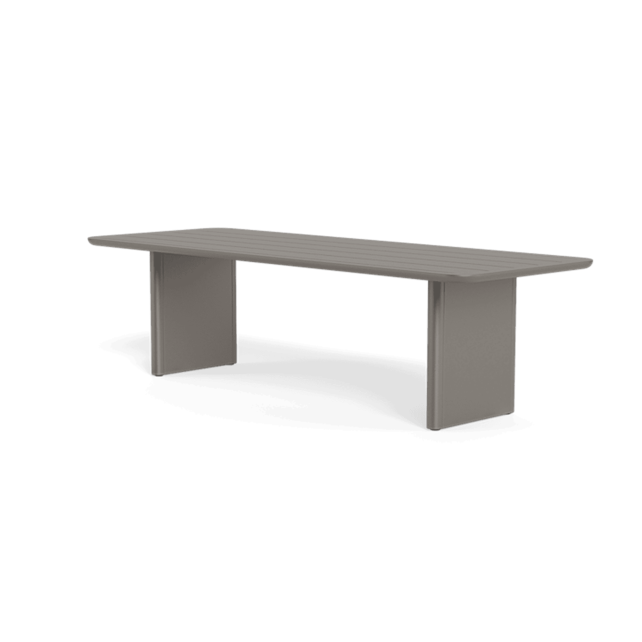 Victoria Dining Table Slatted 108" - Aluminum Frame