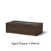 Architectural Finish: Aged Copper + Walnut