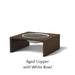 Architectural Finish: Aged Copper - White Bowl