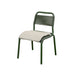 Sand Cushion with Dark Green Chair Frame