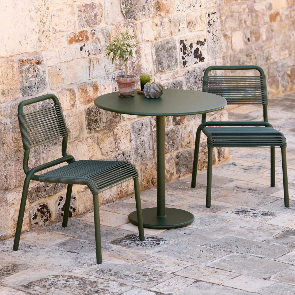 Al Dente Aluminum Outdoor Dining Chair | Set of 2