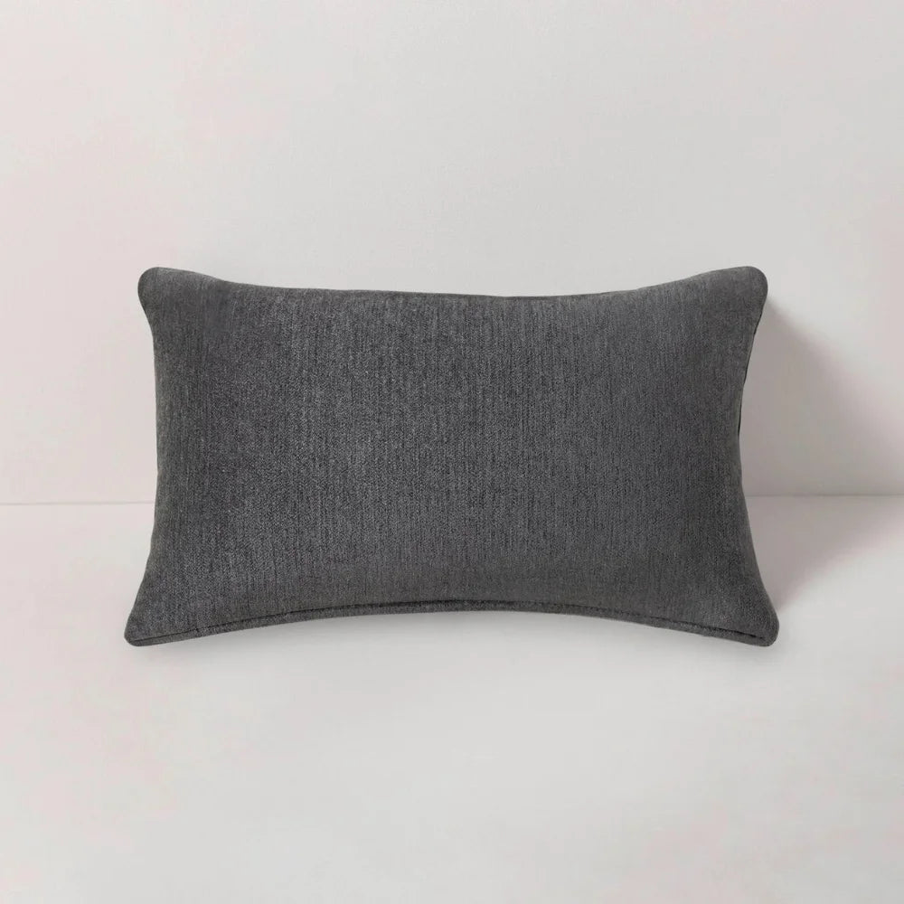 Altona Slate Outdoor Rectangular Lumbar Pillow