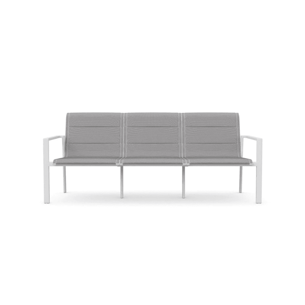 Amalfi Outdoor 3 Seat Sofa White