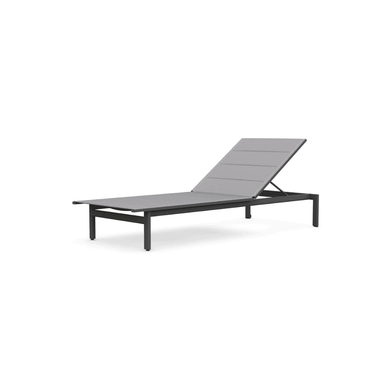 Amalfi Stackable Chaise Lounge Chair Charcoal