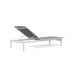 Amalfi Aluminum Stackable Chaise Lounge Chair Back