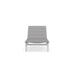 Amalfi Aluminum Stackable Chaise Lounge Chair Front