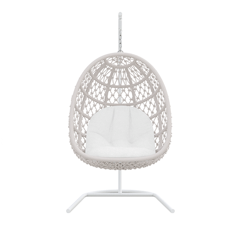 Boxhill's Amelia Outdoor Hanging Chair Sand gif