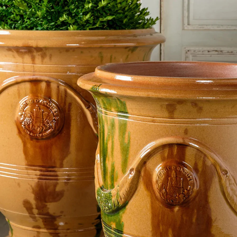 enamel planter pots Anduze Outdoor Planter Enamel