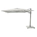 Aluminum Linen Finish + Natural Fabric + Sandstone Base