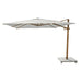 Aluminum Teak Finish + Natural Fabric + Sandstone Base