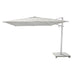 Aluminum White Finish + Natural Fabric + Sandstone Base