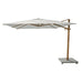 Aluminum Teak Finish + Natural Fabric + Silk Grey Granite Base