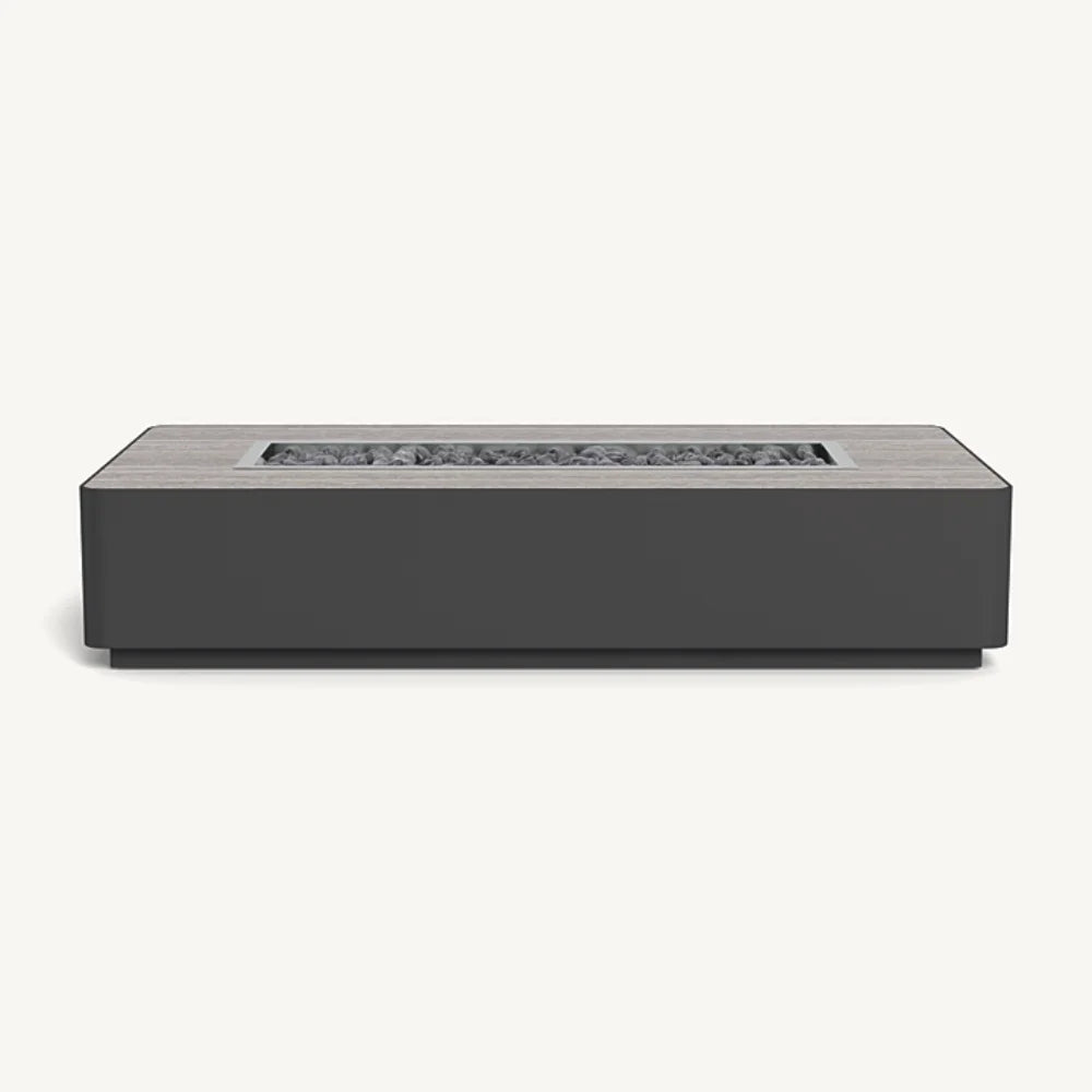 Aluminum Asteroid Body + Travertine Dark Grey Top