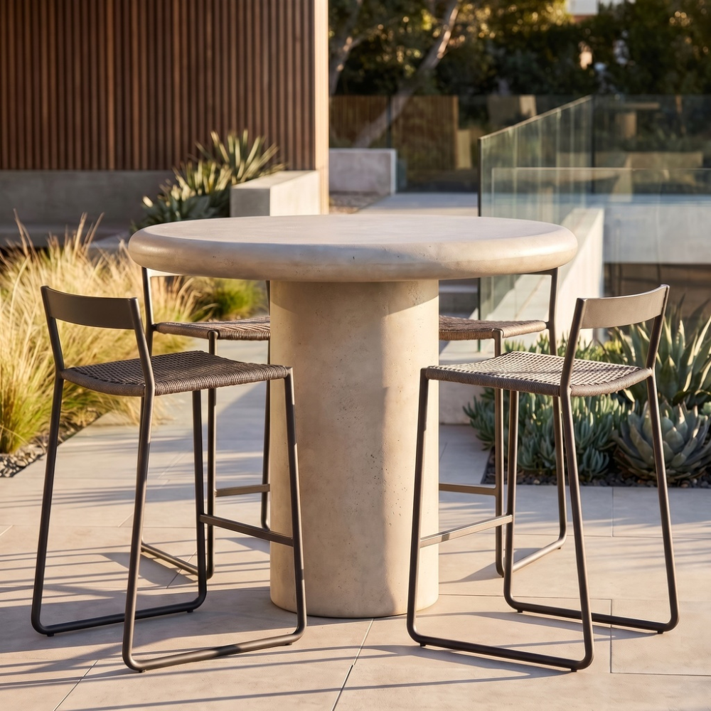 Arlo Outdoor Concrete Bar Table | 38" - 47"