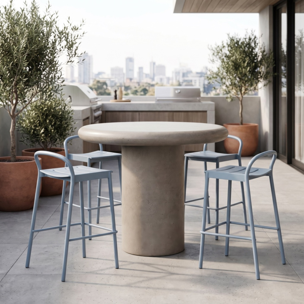 Arlo Outdoor Concrete Counter Table | 38" - 47"