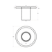 Technical dimension drawing of a circular ring or wheel component, showing front and top-down views with measurements including 1200, 100, 500, and 770 on a white background.