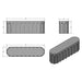 Atlas Outdoor Concrete Oval Bench dimensions