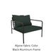 Alpine Fabric + Black Aluminum Frame