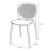 Bailey Outdoor Side Chairs dimensions
