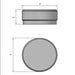 Barrel Outdoor Concrete Round Coffee Table dimensions