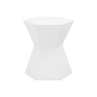 Boxhill's Bento Ivory Concrete Outdoor Accent Table solo image