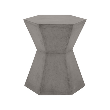 Boxhill's Bento Slate Gray Concrete Outdoor Accent Table solo image
