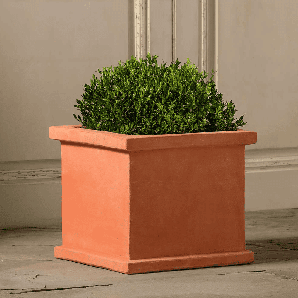 terracotta square plant pots Italian Terracotta Basic Cube