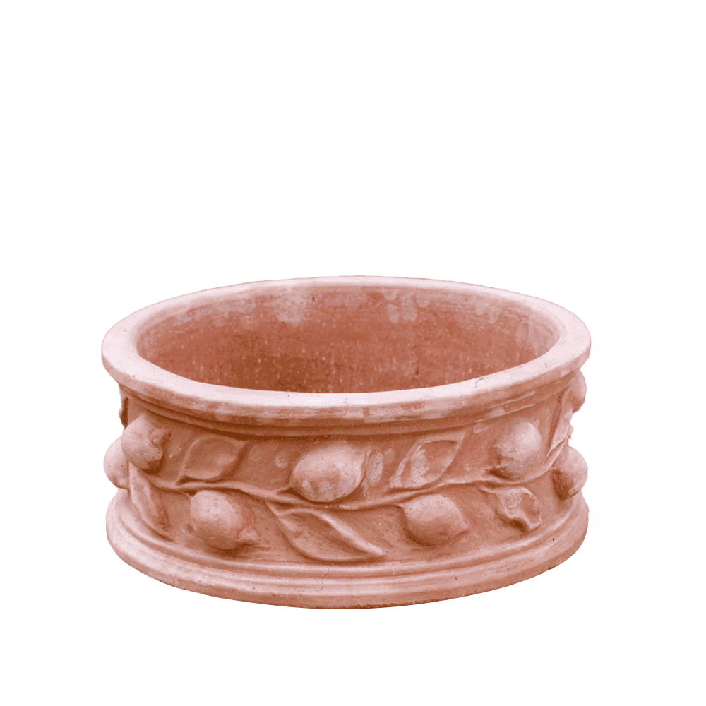 Italian Terracotta Circular Lemon Planter
