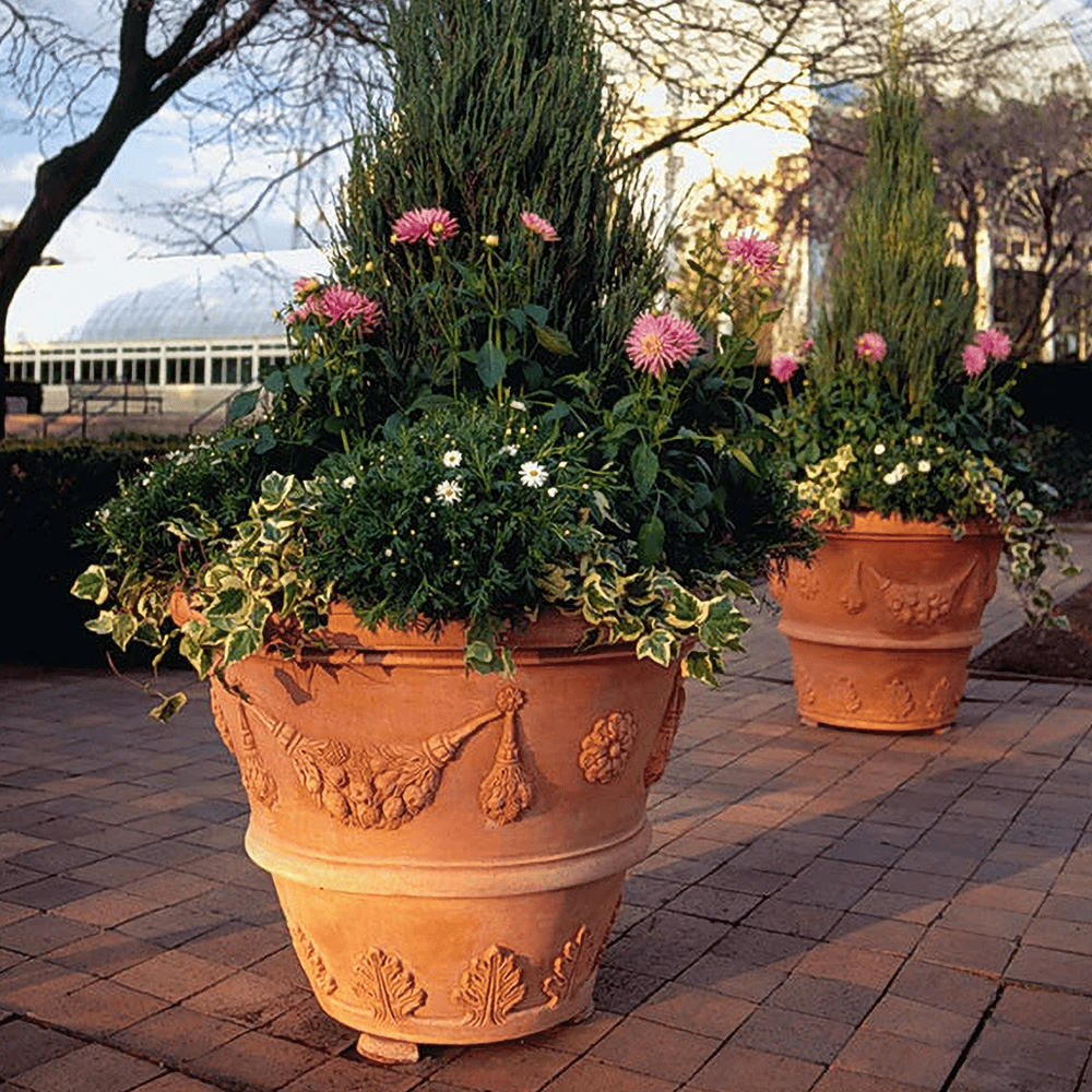 garland plant pots Italian Terracotta Garland Pot