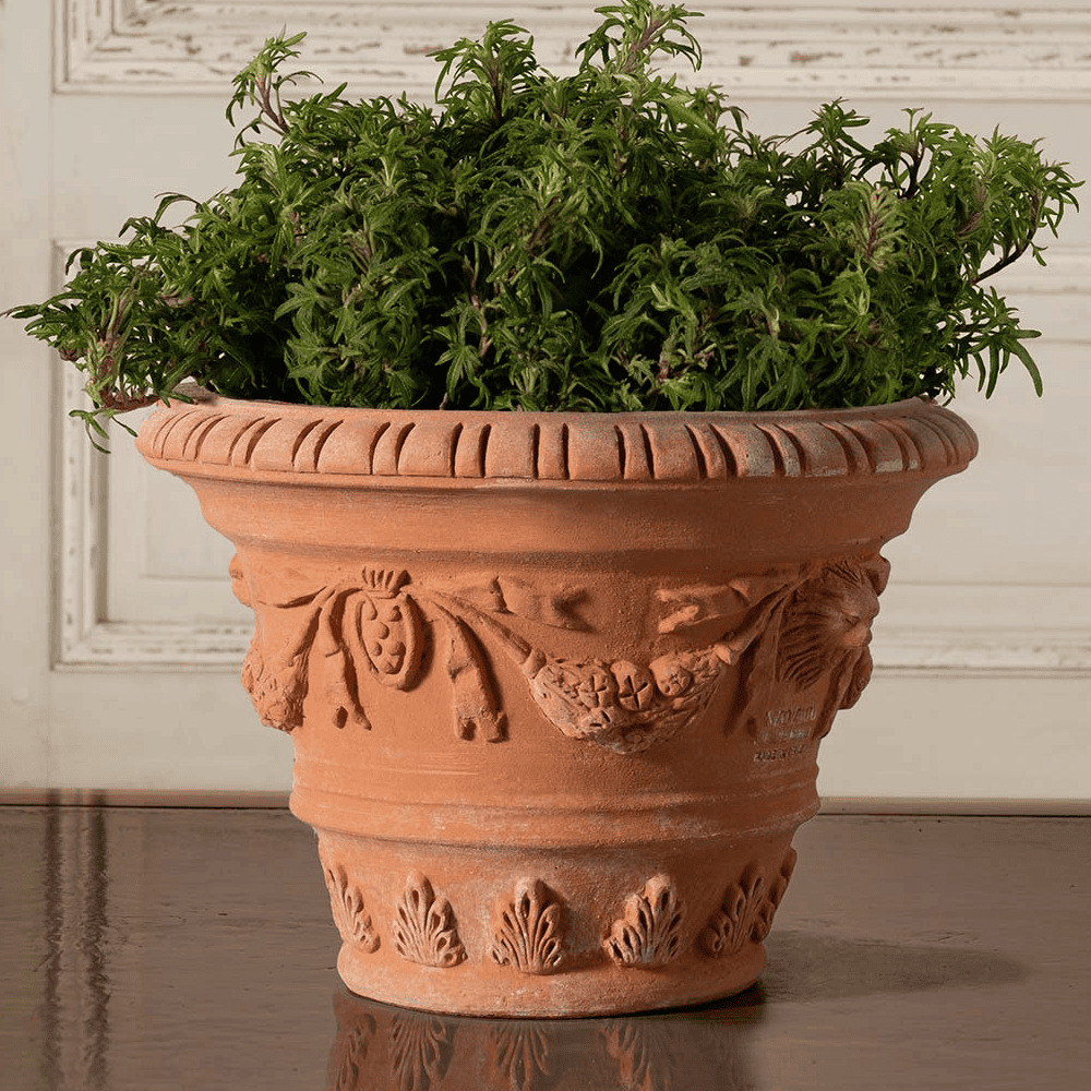 italian ceramic pots for plants Italian Terracotta Lion's Head Pot