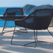 Boxhill's Breeze Outdoor Lounge Chair Black lifestyle image back side view