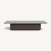Aluminum Bronze Frame + Dark Grey Travertine Top