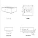 Cabo Linear GFRC Concrete Fire Pit Specs