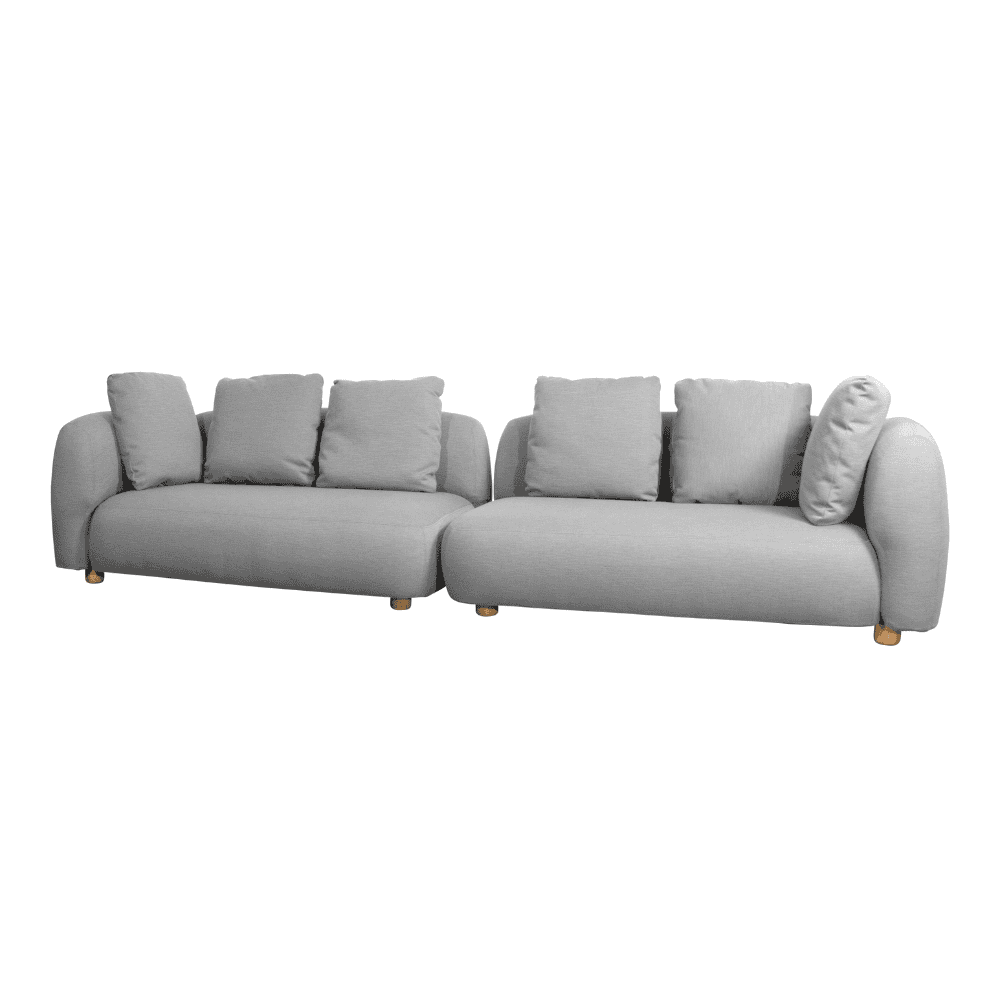 Boxhill's Capture 2 x 2 Seater Outdoor Sofa Set Grey in white background