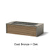 Alloy Finish: Cast Bronze + Oak
