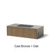 Alloy Finish: Cast Bronze + Oak