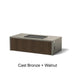 Alloy Finish: Cast Bronze + Walnut