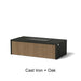Alloy Finish: Cast Iron + Oak