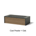 Alloy Finish: Cast Pewter + Oak