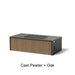 Alloy Finish: Cast Pewter + Oak