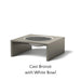 Alloy Finish: Cast Bronze - White Bowl