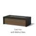 Alloy Finish: Cast Iron + Walnut