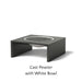 Alloy Finish: Cast Pewter - White Bowl