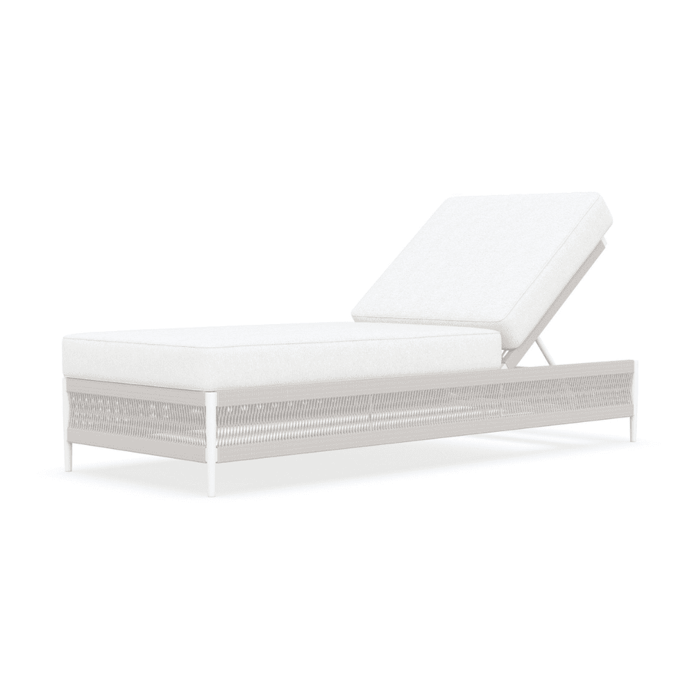 Boxhill's Catalina Chaise Chair Sand front side view in white background
