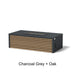 Select Finish: Charcoal Grey + Oak